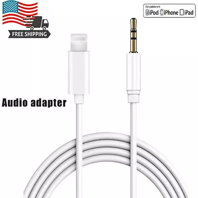 For IPhone 6 7 8 X XR 1112 Pro Max IPad Plus To 3.5mm AUX Audio Car Adapter Cord • $5.99