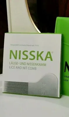 NISSKA Comb Lice Nit Stainless Steel Rid Headlice Metal Essential Lifetime Award • $39.75