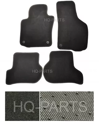 New 4 Pieces Black Nylon Carpet Floor Mats Fits 06-09 Volkswagen Golf Rabbit GTI • $44.88