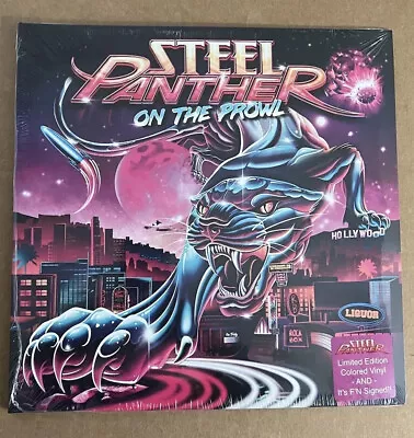 Steel Panther On The Prowl Limited Edition SIGNED Pink Color Vinyl LP • $59.99