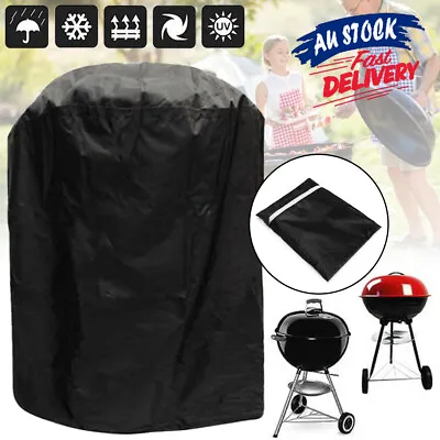 70x70cm Round BBQ Cover Heavy Waterproof Patio Barbecue Protector Garden Grill • $14.66