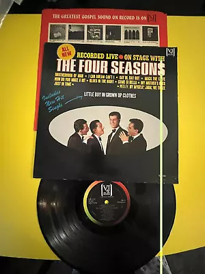 Four Seasons Live On Stage Lp  On Vj With Inner Sleeve A  Doo Wop Mack The Knife • $8