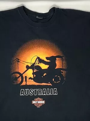 Vintage 2000 Harley Davidson Australia Kangaroo T Shirt (XL) • $20