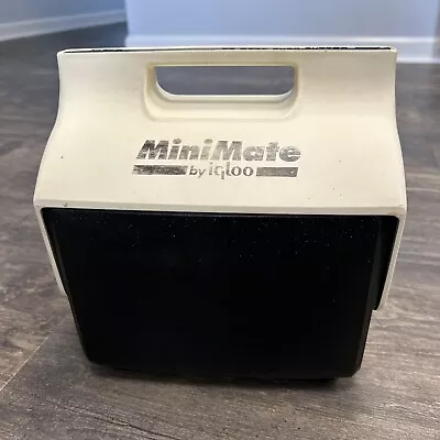 Vintage MINI MATE Cooler By Igloo 90s Retro Black White Made In USA • $10