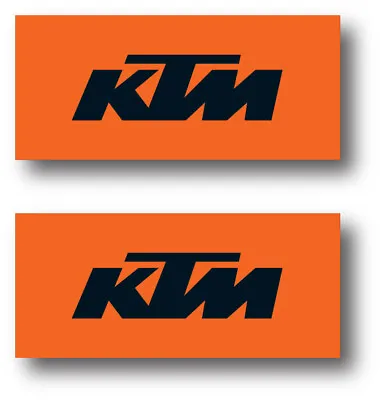 2x Ktm Decal Black Sticker 3m Us Wheel Moto Helmet Vehicle Window Car Racing • $68.99