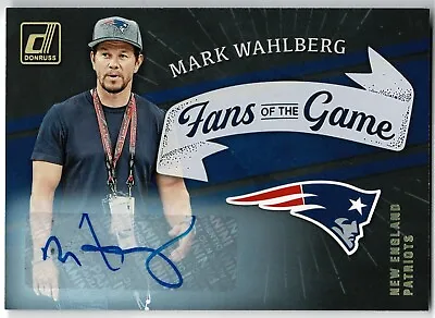 $399.95 • Buy 2022 Donruss Football - Fans Of The Game RARE Mark Wahlberg Auto Patriots SSP🔥