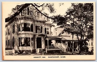 Postcard MA Nantucket Nesbitt Inn Marshall Gardiner H37 • $14.99