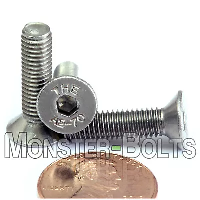 M5 X 20mm Stainless Steel Flat Head Socket Cap Screws Coarse 5mm X 0.80 DIN 7991 • $5.52