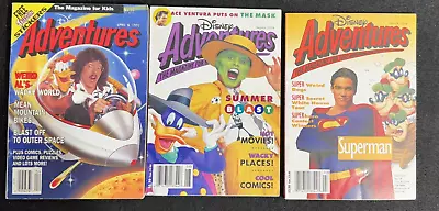 Lot Of 3 Disney Adventures Magazines 1991/1994 Weird Al Dean Cain Jim Carrey • $50