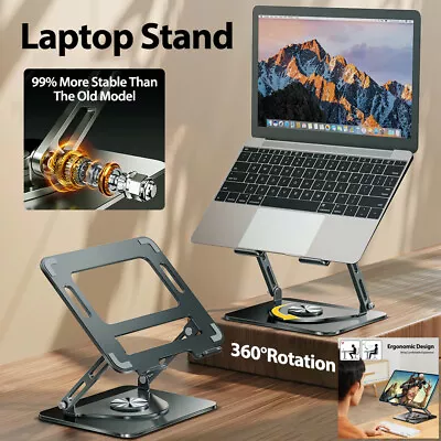 Adjustable Laptop Stand Folding Portable Tablet Desktop Holder For Macbook IPad • £19.99