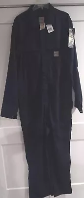 CARHART Men's FR Coverall Navy 48 TALL PFRXO 10 DNY NEW With TAGS With WHT MARKS • $46