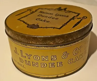 Vintage Tin Maison Lyons Dundee Cake J Lyons & Co Ltd Art Nouveau Style • $30