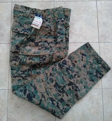 New USMC Woodland MARPAT FROG Combat Ensemble Pants Trouser Size L-L ! • $99.99