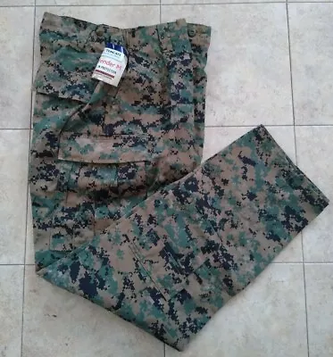 New USMC Woodland MARPAT FROG Combat Ensemble Pants Trouser Size L-L (LOT OF 2) • $184.99