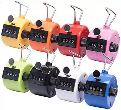 12 Pack Handheld Tally Counter 4 Digit Mechanical Palm Clicker Counter Number C • $26.97