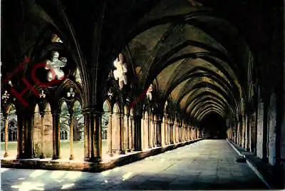 Picture Postcard~ Salisbury Cathedral The Cloisters Walk [J Arthur Dixon] • £2.29