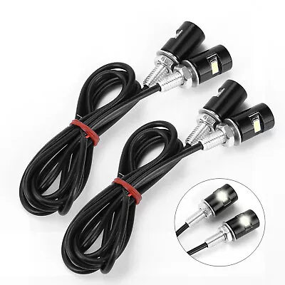 4Pack Motorcycle Car LED License Plate Light 5630/5730 SMD Screw Bolt Lamp Bulbs • $9.14