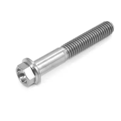 M7 X 45 Titanium Hex Flange Bolt Screw Gr5 Thread Pitch X 1.0 Packs • £5.08