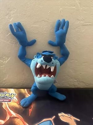 Vintage Nanco Warner Brothers Looney Tunes Blue Taz Plush Positionable Posable • $15