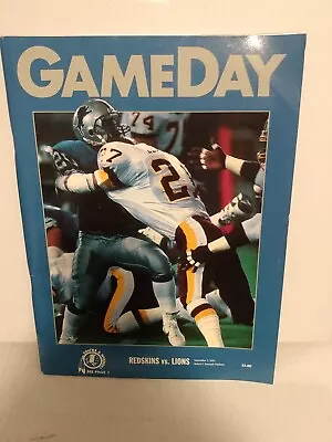 Washington Redskins Vs. Detroit Lions 1991 GameDay Magazine - MINT • $9.99