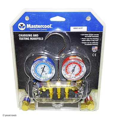 MASTERCOOL A/C MANIFOLD GAUGE SET – R134A And R1234YF – Made In The USA • $179