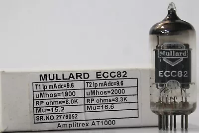ECC82 MULLARD Made In Gt.Britian Amplitrex Tested #2776052 • $75