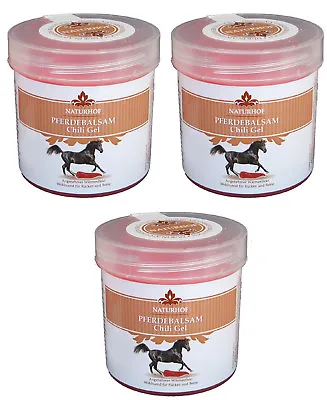 Horse Balm Chili Gel 3x 250ml Horse Angel Horse Ointment Muscles Relaxation Cream • £13.79