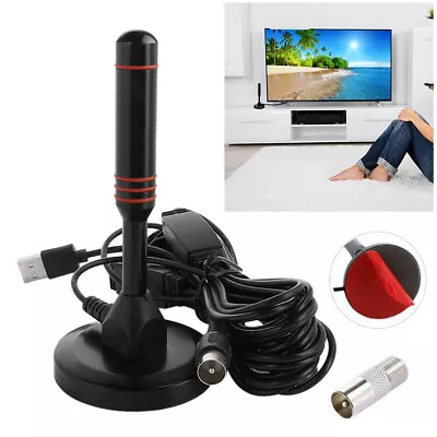 UK Best Portable TV Magnetic HD Freeview Aerial DAB/FM Indoor Outdoor Car House • £13.98