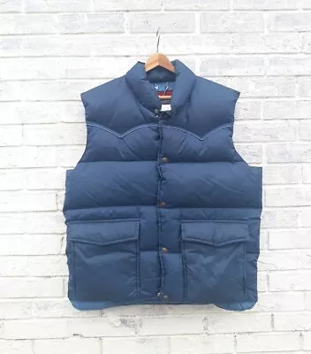 Vintage Down Designs K-mart Vest Down Filled Large Snap Front • $49.99