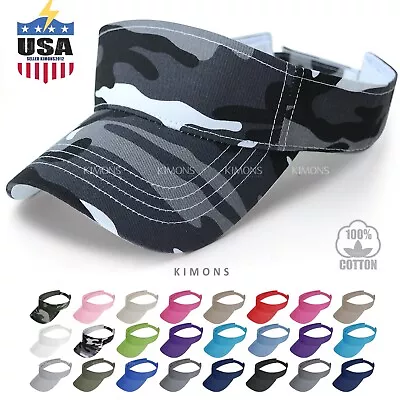 Visor Sun Plain Hat Sports Cap Colors Golf Tennis Beach Adjustable Summer 3 • $6.99