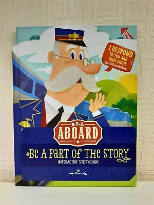 £7.99 • Buy Hallmark Gift Books All Aboard Interactive Storybook Train Conductor Sound NEW