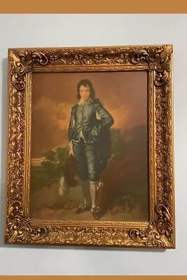 Vintage Chic Framed Artwork The Blue Boy Thomas Gainsborough A True Work Of Art • $225