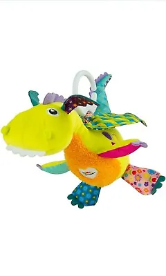 LAMAZE Flip Flap Dragon Clip On Pram And Pushchair Newborn Baby Toy Sensory To • £15.12