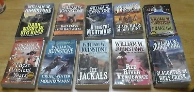 William W. Johnstone PPB 80 Titles (You Pick) Western Crime Novel Lot $2.50 Each • $2.50