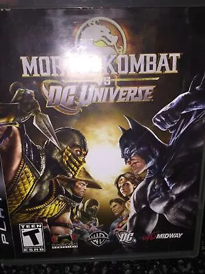 Mortal Kombat Vs. DC Universe - Playstation 3 PS3 Black TESTED • $10.99