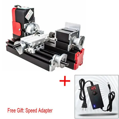 New 24W DIY Tool CNC Metal Motorized Mini Metalworking Lathe Machine 20000rev/m • $250.52