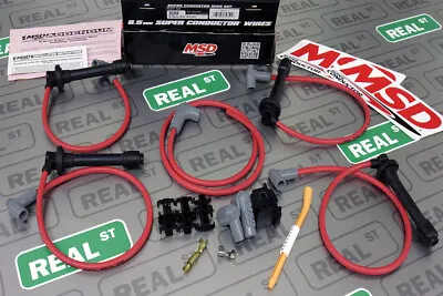 MSD Red 8.5mm Spark Plug Wire Set Honda Civic 1992-2000 1.6L D16Z6 35359 • $163.95