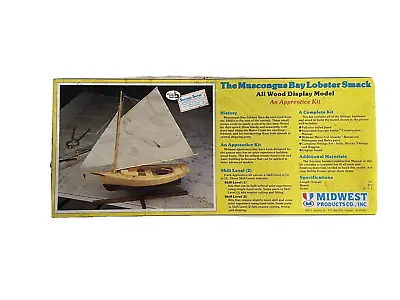 Midwest Products - The Muscongus Bay Lobster Smack  Wooden Ship Kit. New/open • $31.99