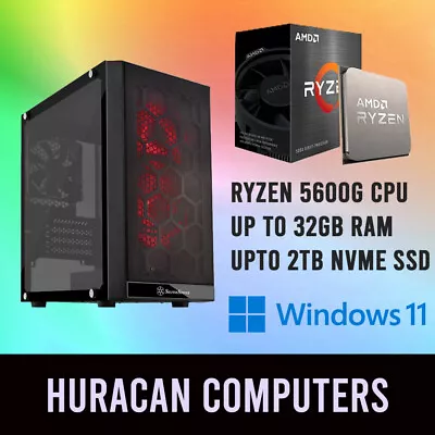 NEW AMD RGB Gaming Desktop PC | Ryzen 5600G | Up To 32GB RAM | Up To 2TB SSD • $749