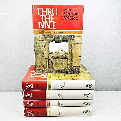 Thru The Bible Commentary Complete Hardback By J Vernon McGee Dust Jacket Books • $84.99