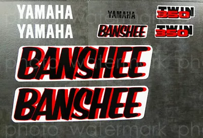 1987 87' Yamaha Banshee 8pc Full Graphics Kit Stickers Decals YFZ350 Quad ATV • $36.99