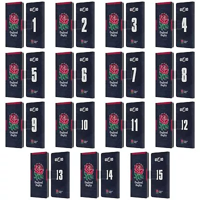 England Rugby Union 2020/21 Players Away Kit Leather Book Case For Samsung 3 • £17.95