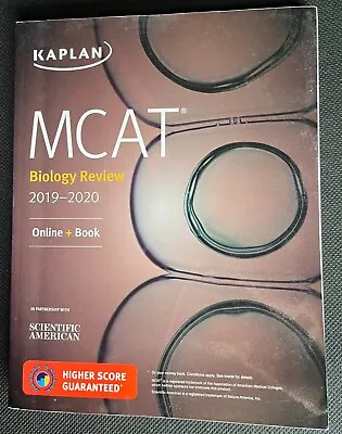 Kaplan MCAT Biology Review Book 2019-2020 Edition • $25