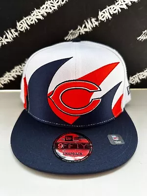 VINTAGE NWT New Era 9Fifty Chicago Bears Sharktooth Wave Logo Snapback Hat Cap • $24.95