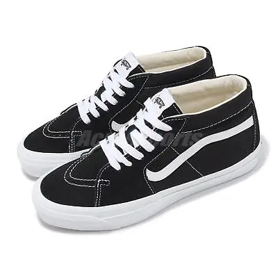 Vans Sk8-Mid Reissue 83 LX Black White Men Unisex Skate Boarding VN000CQQBA2 • $104.99