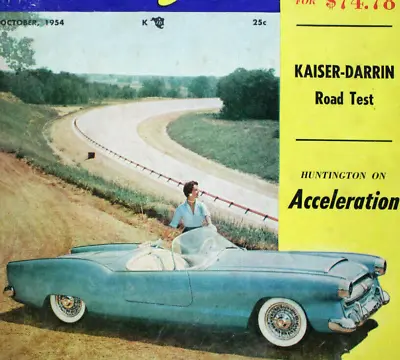 1954 Mag HOT ROD & CUSTOM Cars KAISER DARRIN Hot Rod DRAG Racing Bonneville ScTa • $13.98