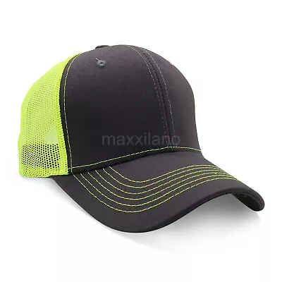 Men's Cotton Trucker Hat - Polo Style Mesh Baseball Cap Snapback Hats Women's • $6.75