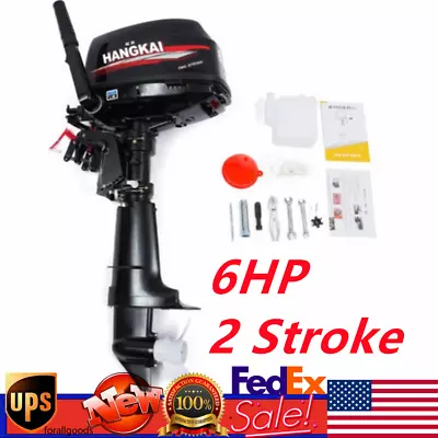 HANGKAI 2 Stroke 6HP Outboard Motor Fishing Boat Engine Water Cooling CDI System • $569.01