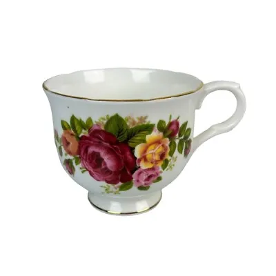 Vintage Sadler Rose Wellington Teacup Made In England Floral Cup ONLY • £10.91