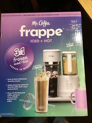 New Sealed Mr. Coffee Single-Serve Frappe Iced And Hot Coffee Maker And Blender • $80